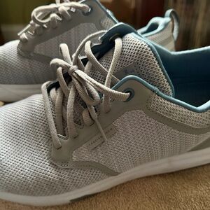 Travis Mathew Gray and Blue Athletic Shoes